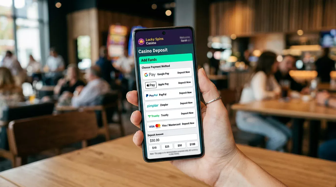 Mobile-Zahlungsoptionen auf der Casino-Einzahlungsseite