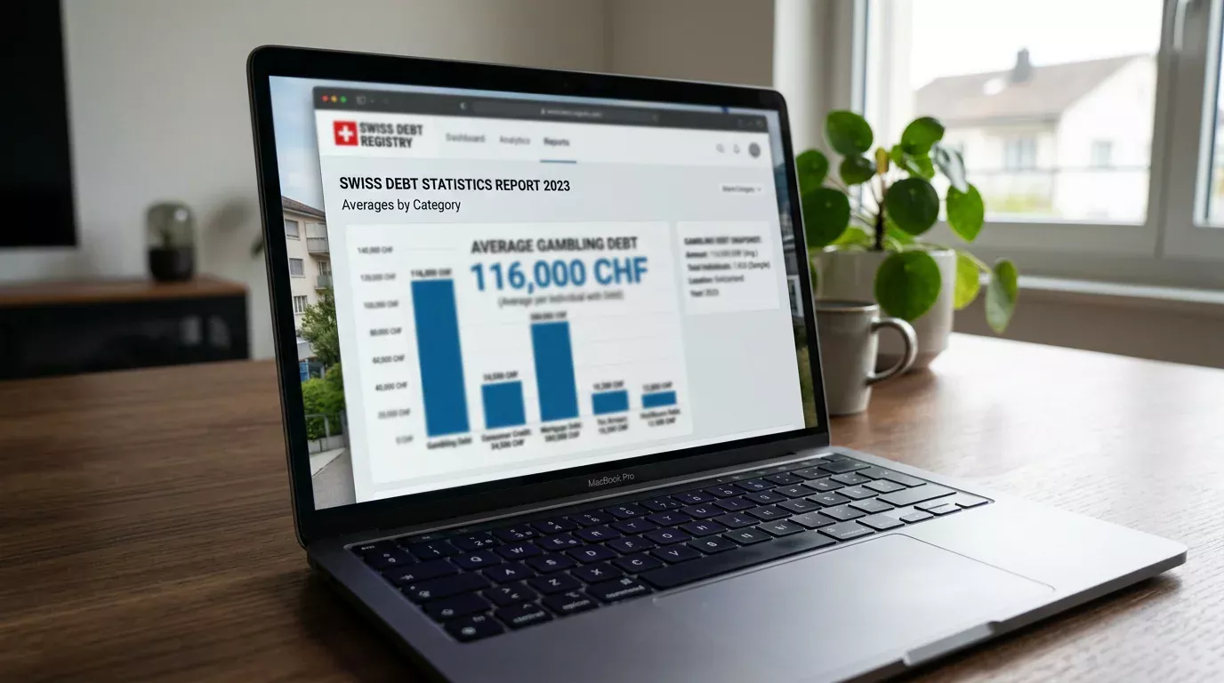 Spielschulden von durchschnittlich CHF 116 000