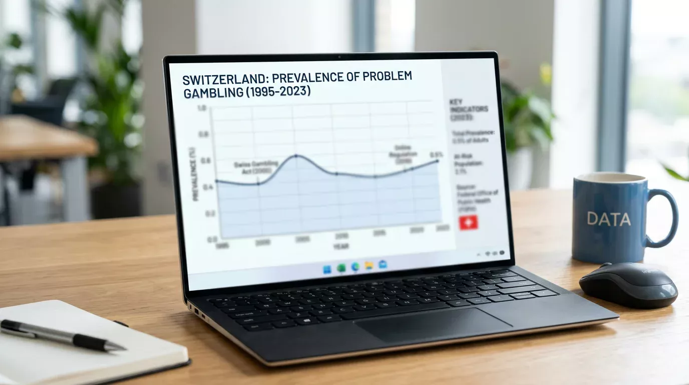 Prävalenz-Diagramm problematischen Glücksspiels