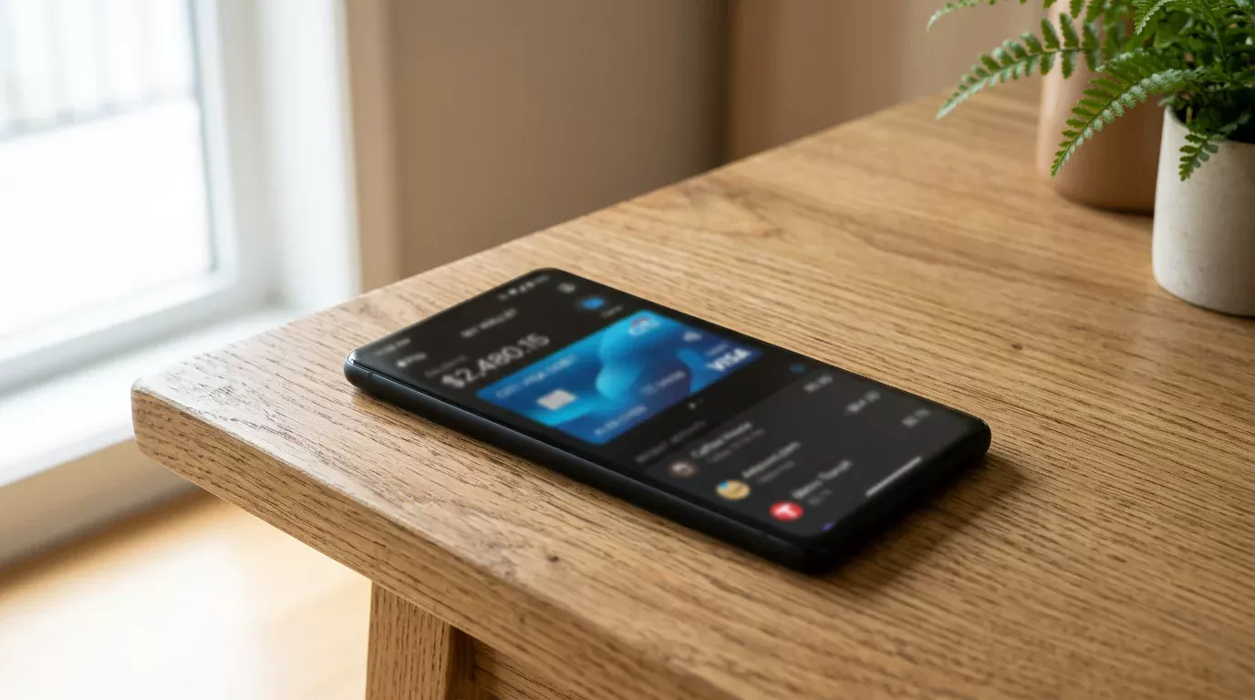 Smartphone mit TWINT-App ohne verknüpfte Bankkarte